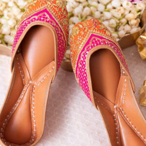 "Opulent Gleam" – Embellished Jutti by Gold n Fibre